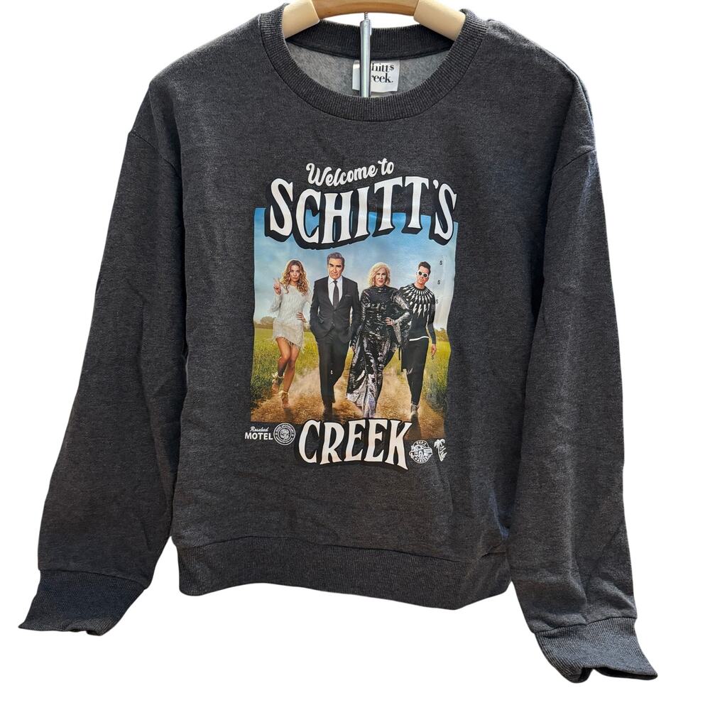 Schitt's Creek Women's Gray Long Sleeve Graphic Sweatshirt - Size Small - NWT